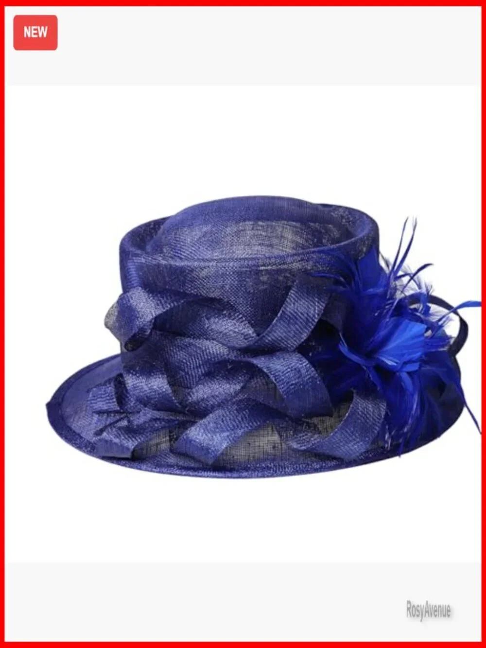 Adjustable Derby Fedora Hat with Feather Trim for Special Occasions